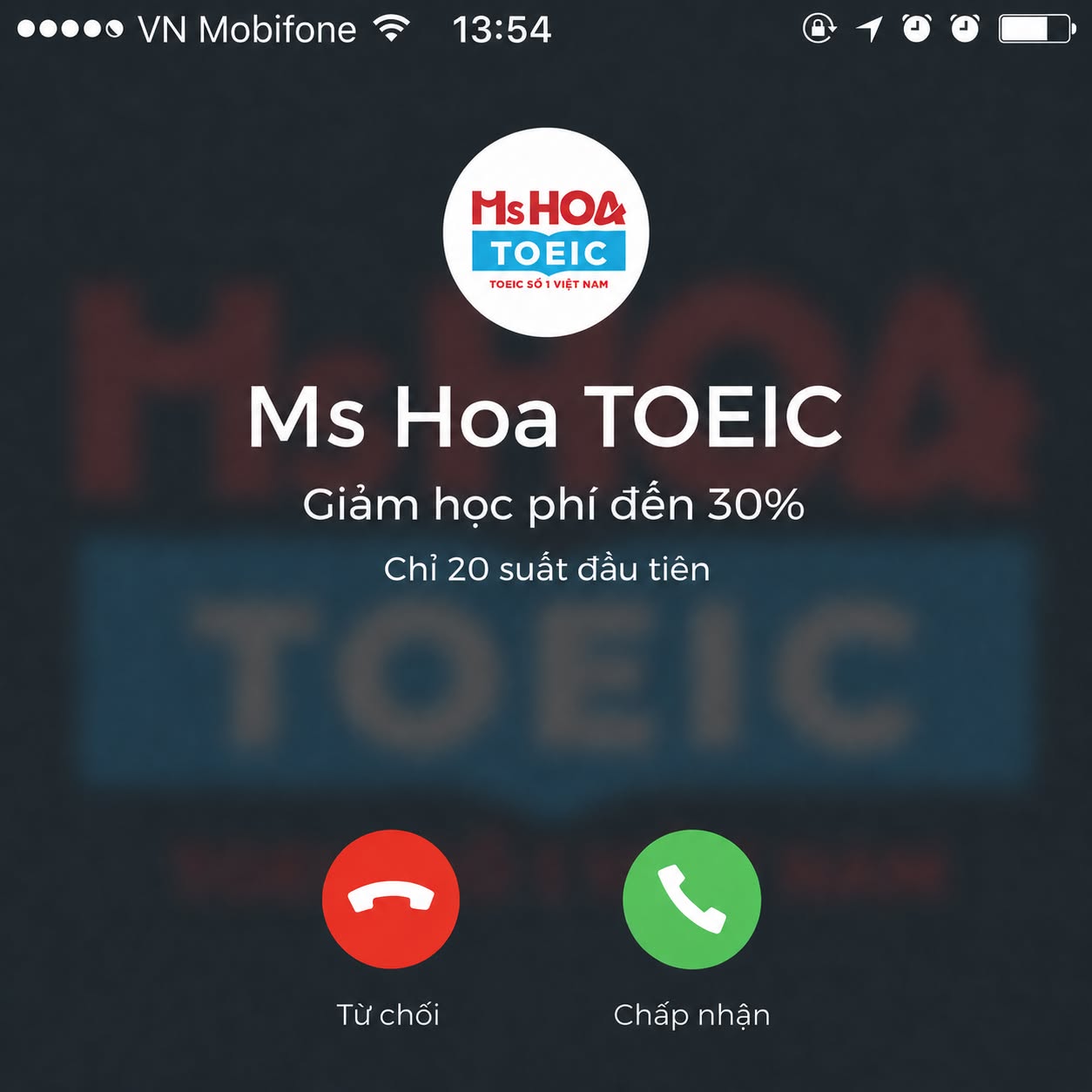 Ms Hoa TOEIC Facebook ad