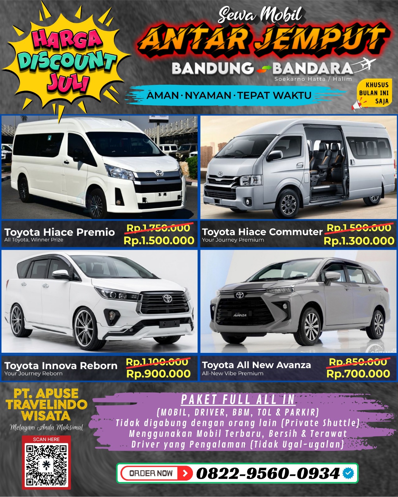 PT. Apuse Travelindo Wisata Facebook ad: Antar Jemput Bandung - Bandara