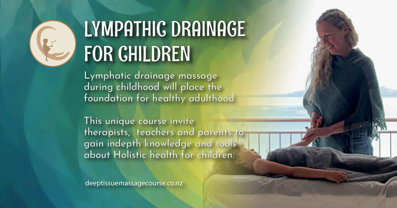 Deep Tissue Massage School Facebook ad: Lymphatic drainage massage - For children health