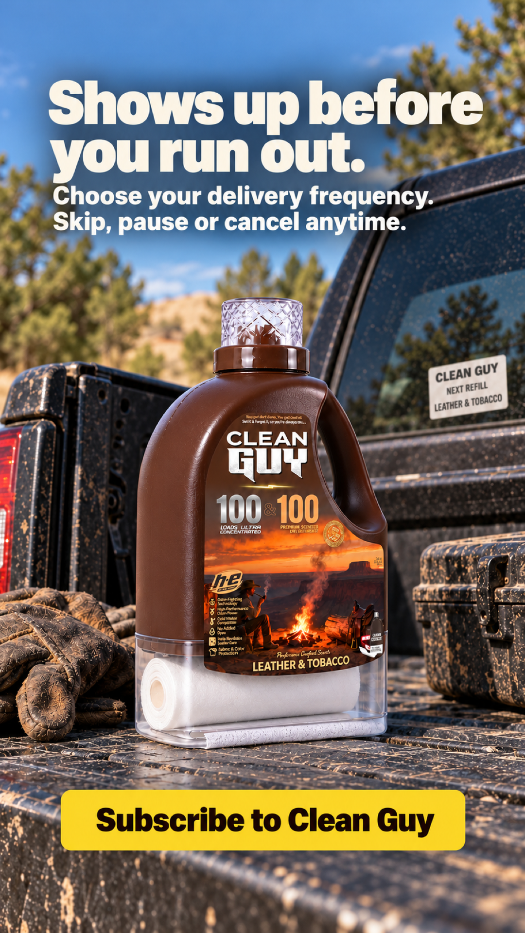 Clean Guy Facebook ad: You're a dude, not a lilac.