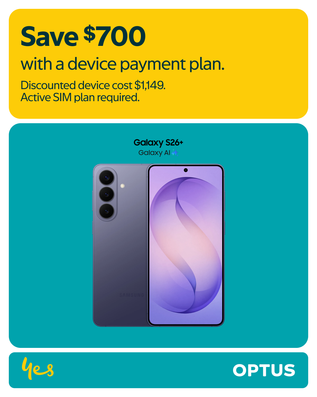 Optus Facebook ad