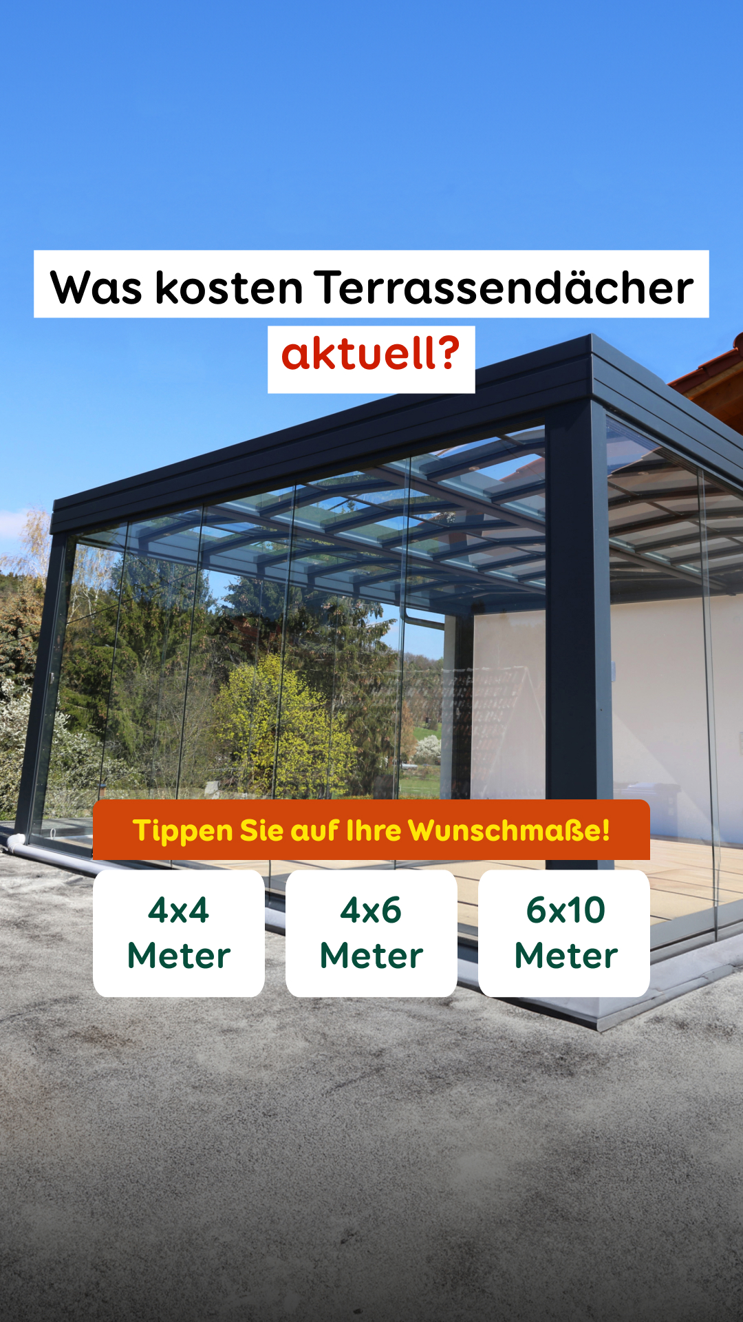 Aroundhome - Terrassenüberdachung Facebook ad from Feb 19, 2026
