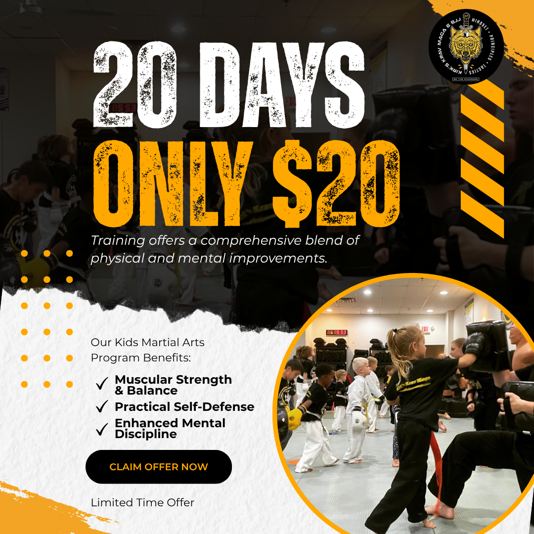 Kirk's Martial Arts & Krav Maga Facebook ad: Best. Summer. Ever.