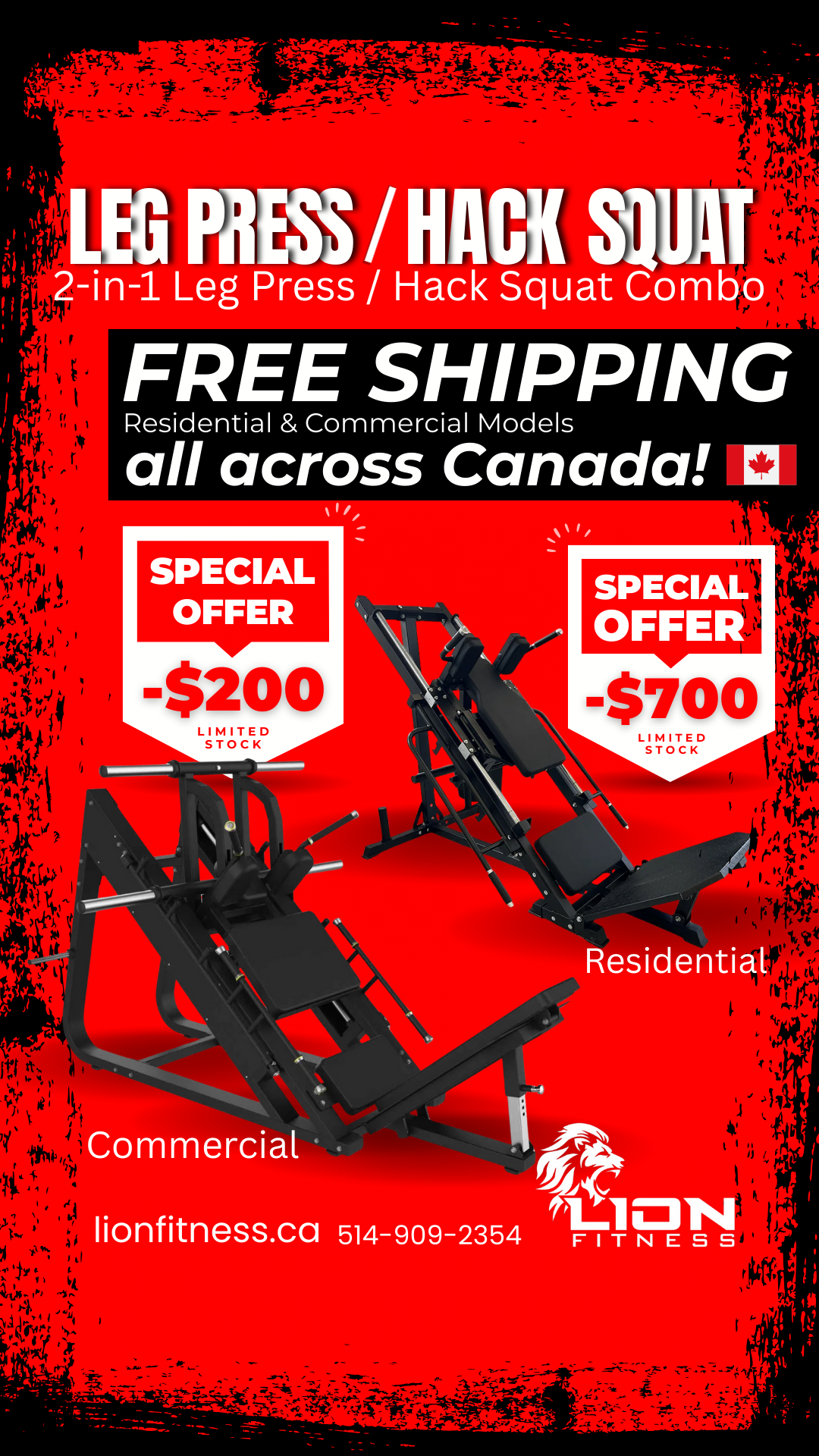 Lion Fitness Facebook ad