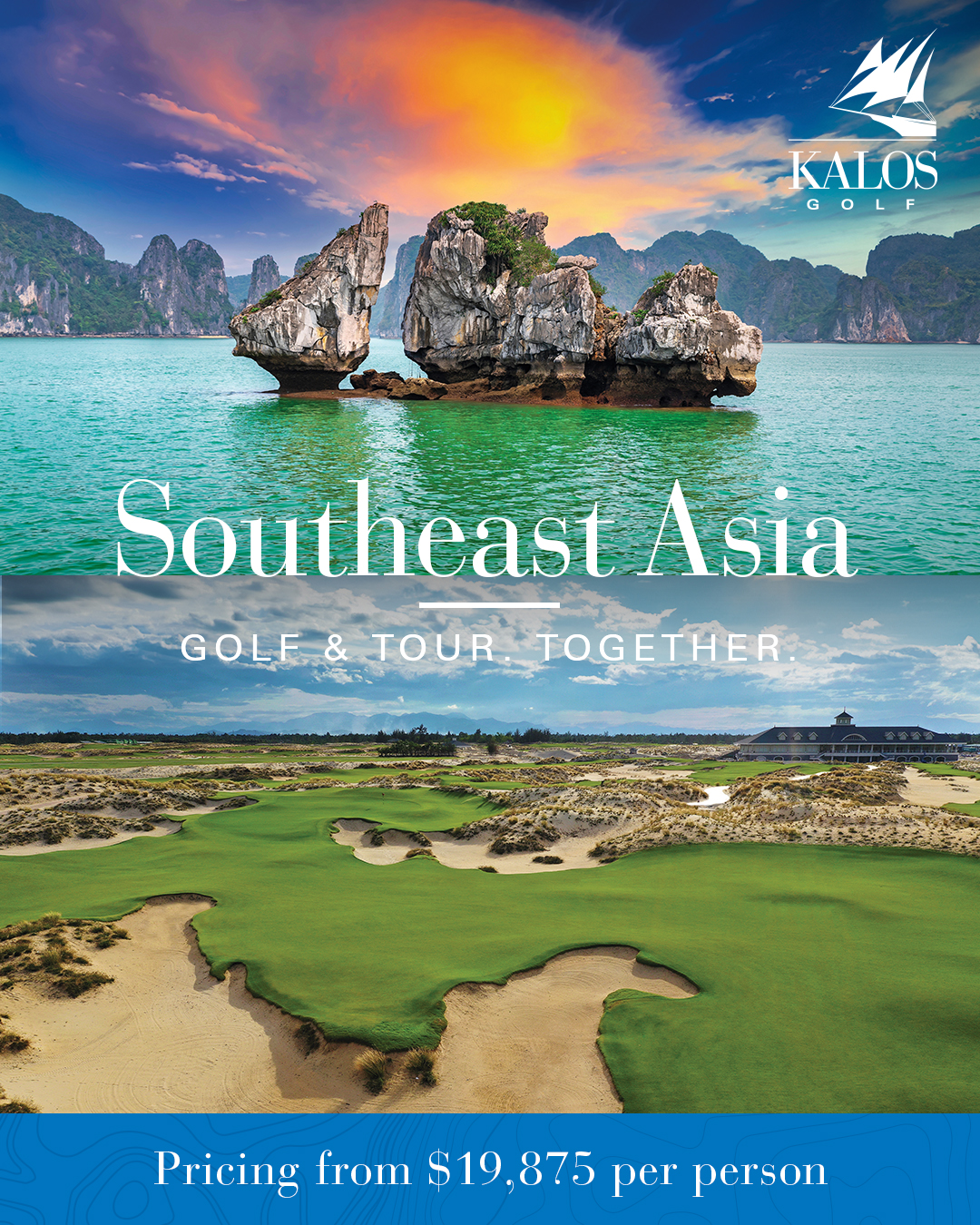 Kalos Golf Facebook ad: Southeast Asia Golf & Culture Tour