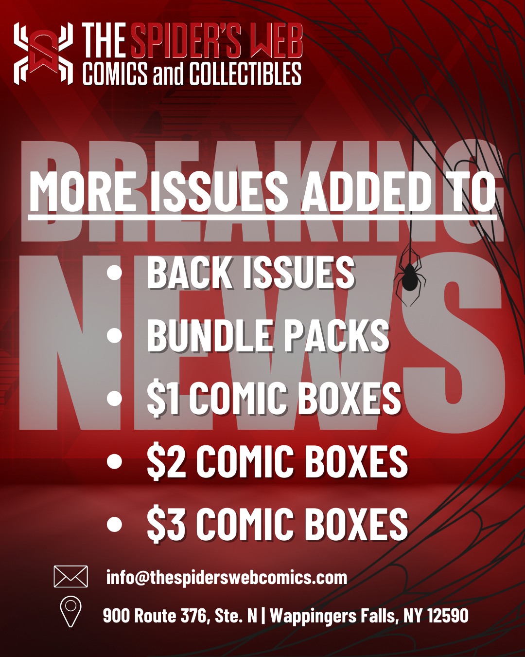 The Spider's Web Facebook ad: BREAKING NEWS
