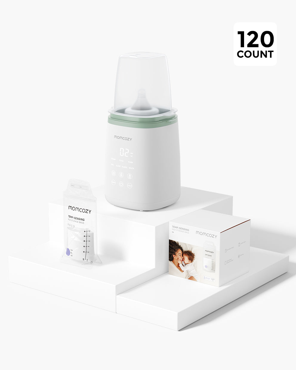 Momcozy Facebook ad: Still washing baby bottles at 2AM?