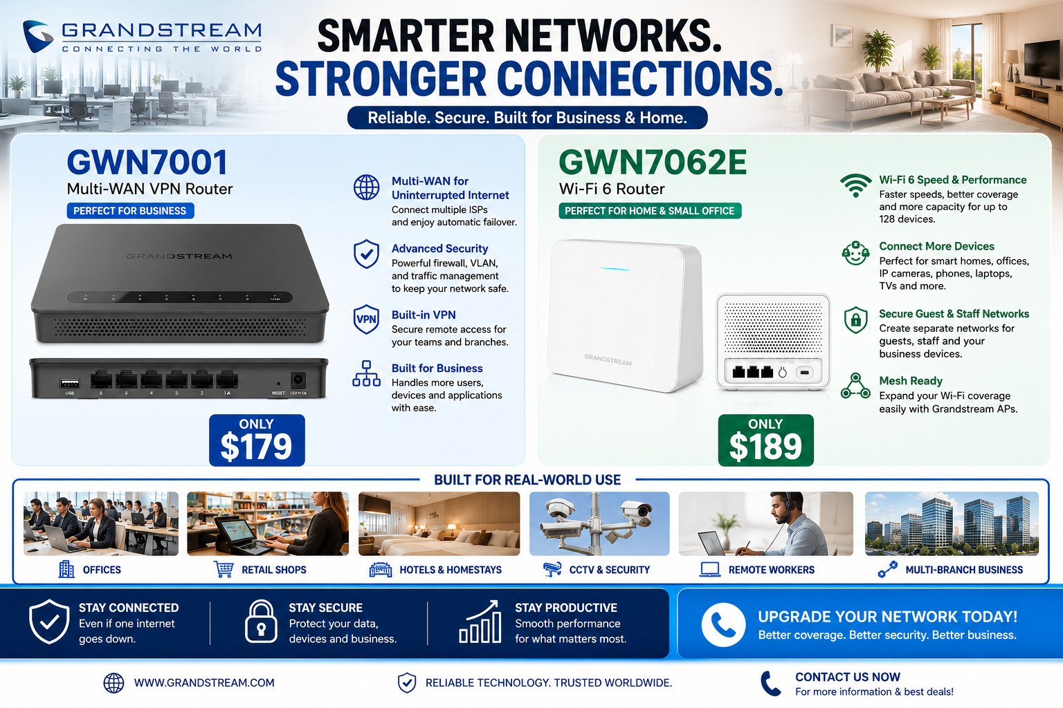 Unified Solutions Fiji Facebook ad: UPGRADE YOUR NETWORK.