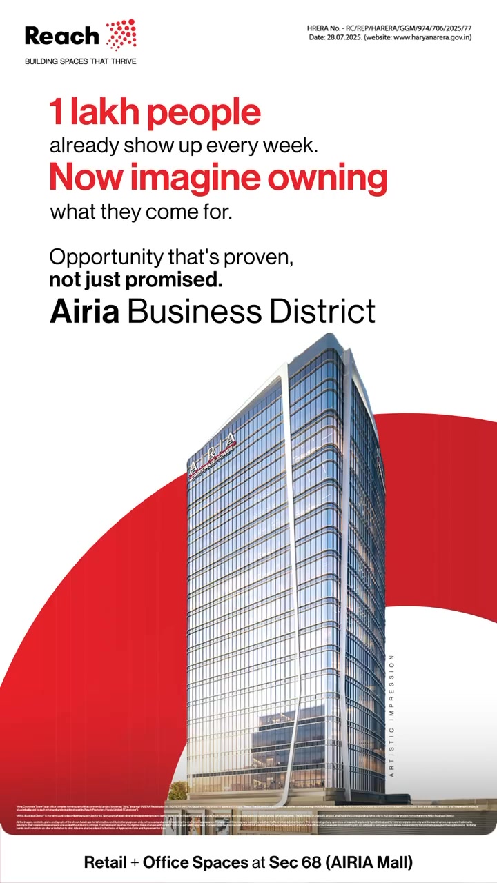 Reach Group Facebook ad: Airia Business District, here opportunity is proven not…