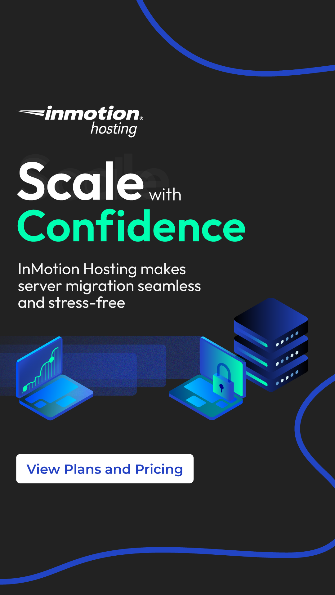 InMotion Hosting, Inc Facebook ad: View Our Plans and Switch with Confidence