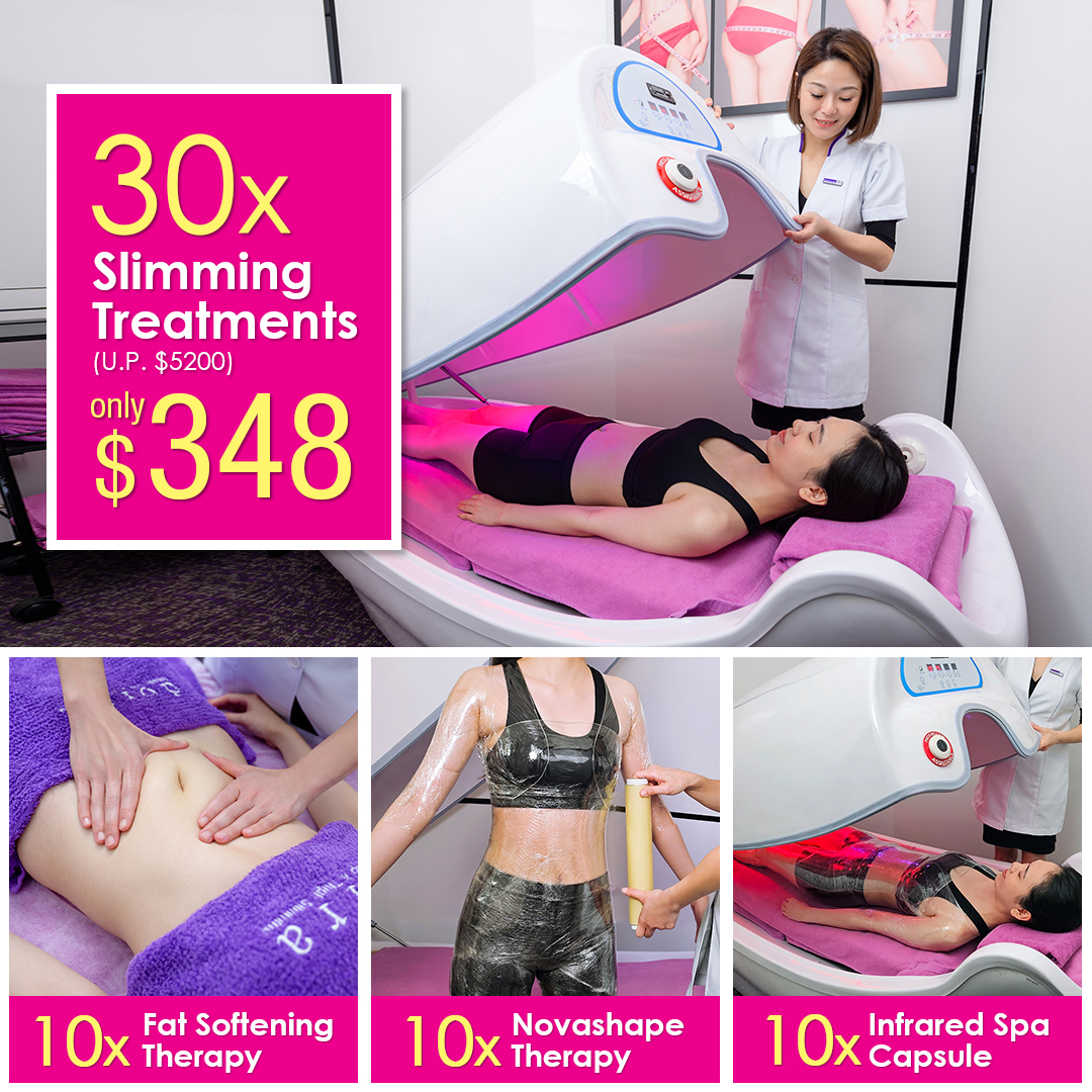 Dorra Slimming Singapore Facebook ad: 100 Slimming Packages Up for Grabs!