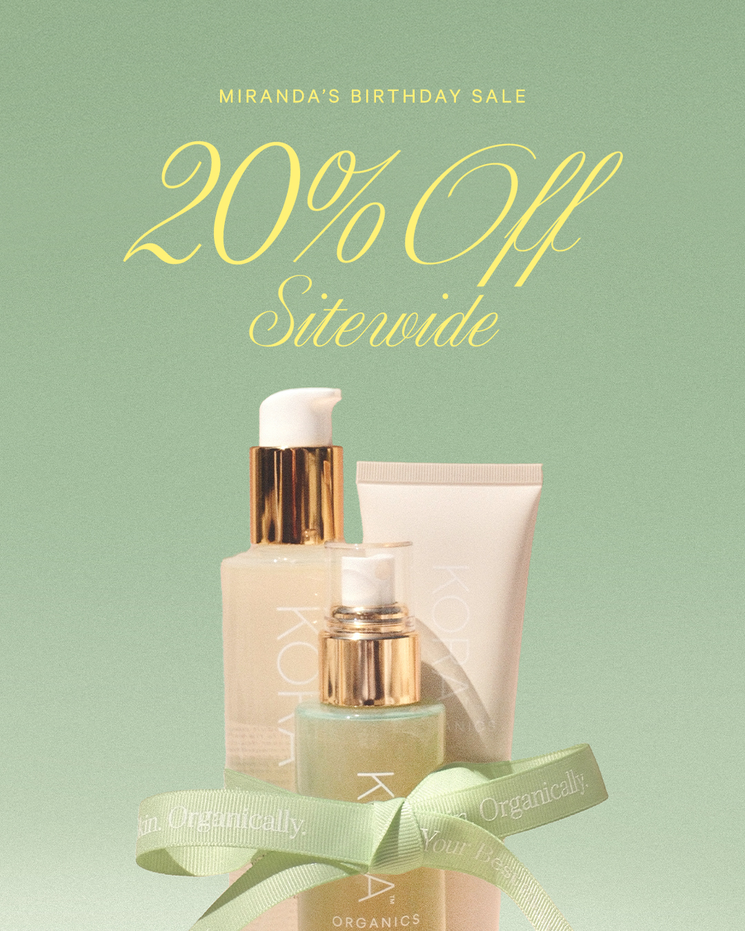 KORA Organics Facebook ad