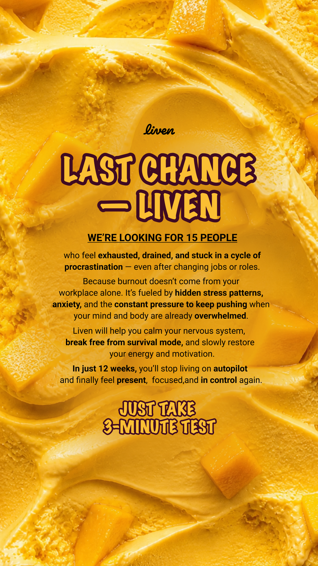 Liven: Self-Discovery Community Facebook ad