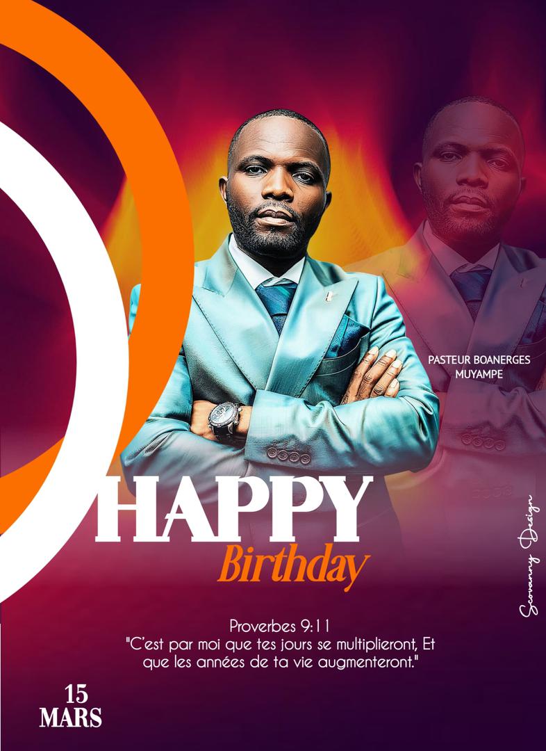 Pasteur Boanerges Muyampe Officielle Facebook ad: Aujourd’hui nous célébrons l’anniversaire de notre cher…
