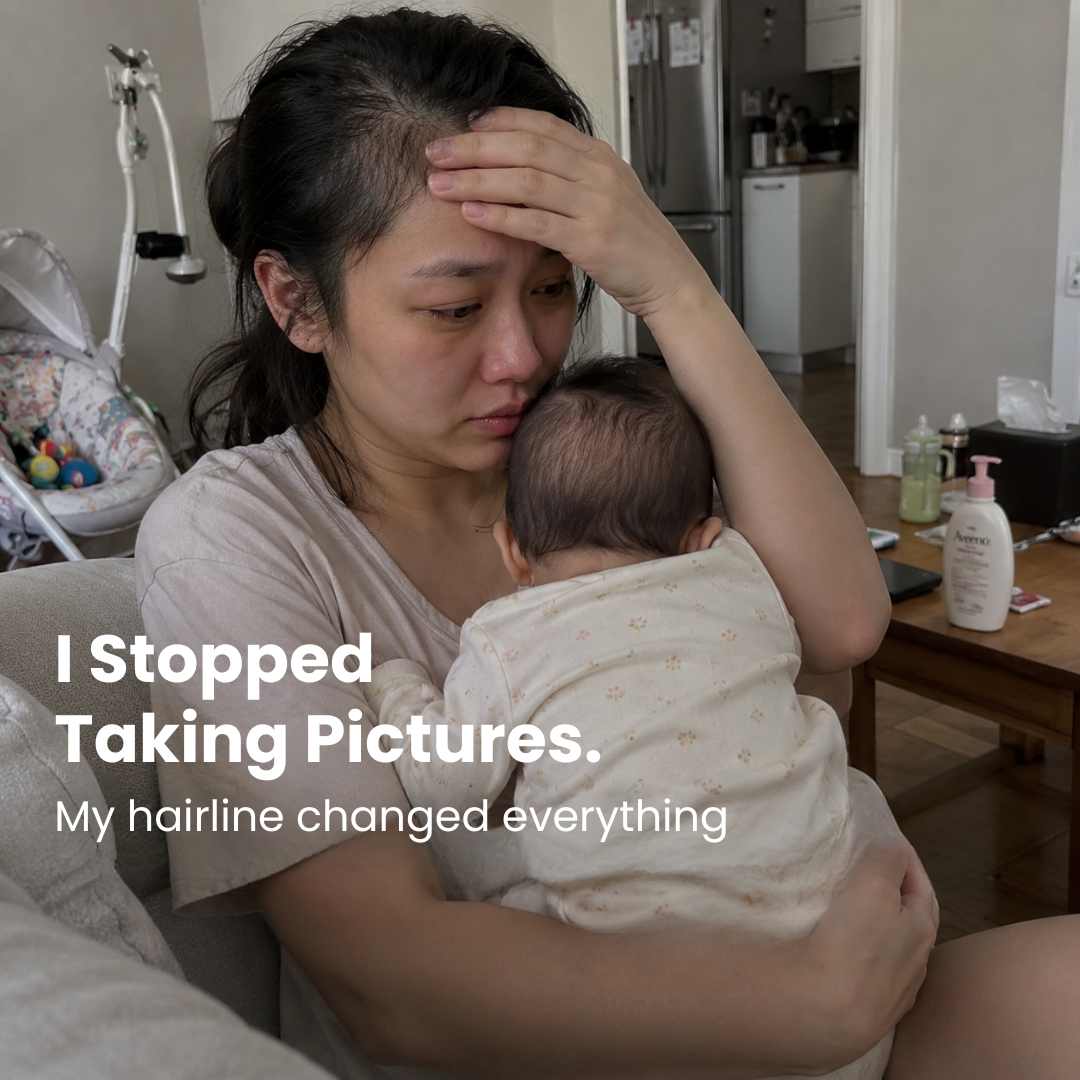 SENA HQ Facebook ad: She Avoided Every Family Photo