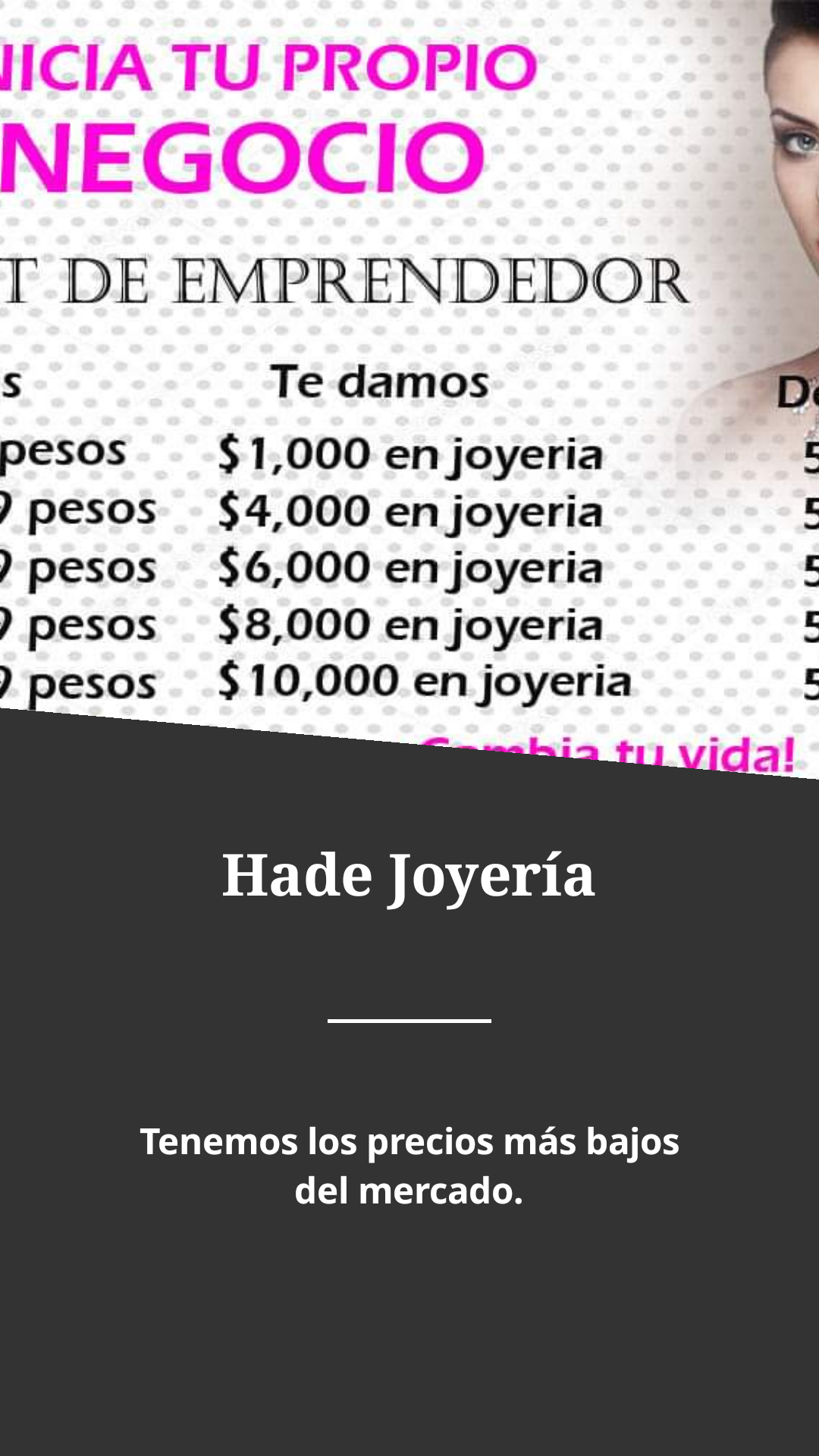 Hade Joyería Facebook ad from Feb 8, 2025