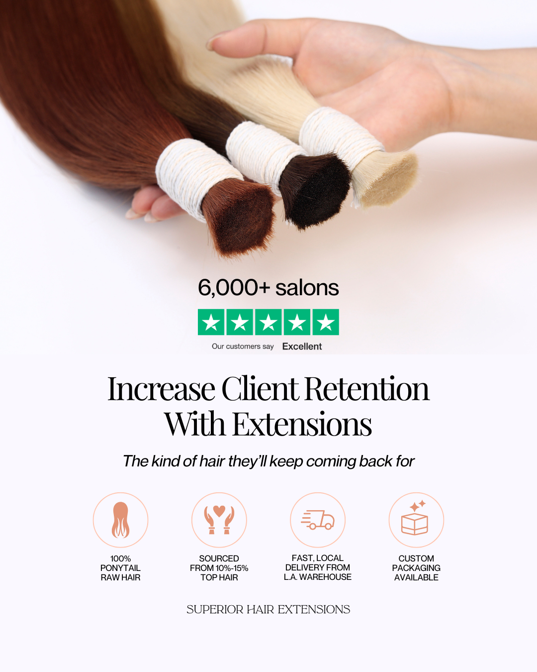 Superior Hair Extensions Facebook ad