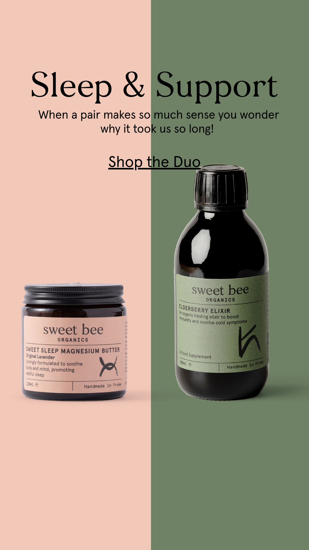 Sweet Bee Organics Facebook ad