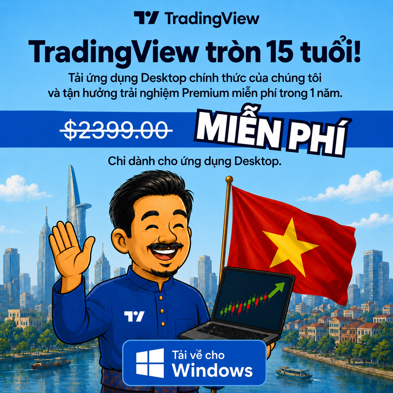 Тhuận СаріtаІ Facebook ad: Nhận ngay 1 năm sử dụng TradingView Premium miễn phí!