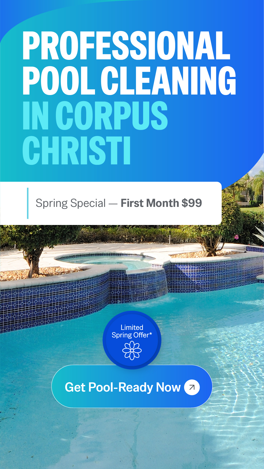 PoolReady Corpus Christi Facebook ad