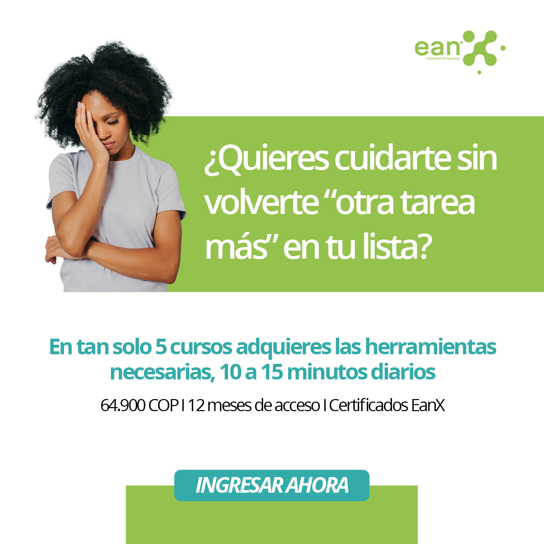 EanX Facebook ad: Cuida tu salud mental hoy