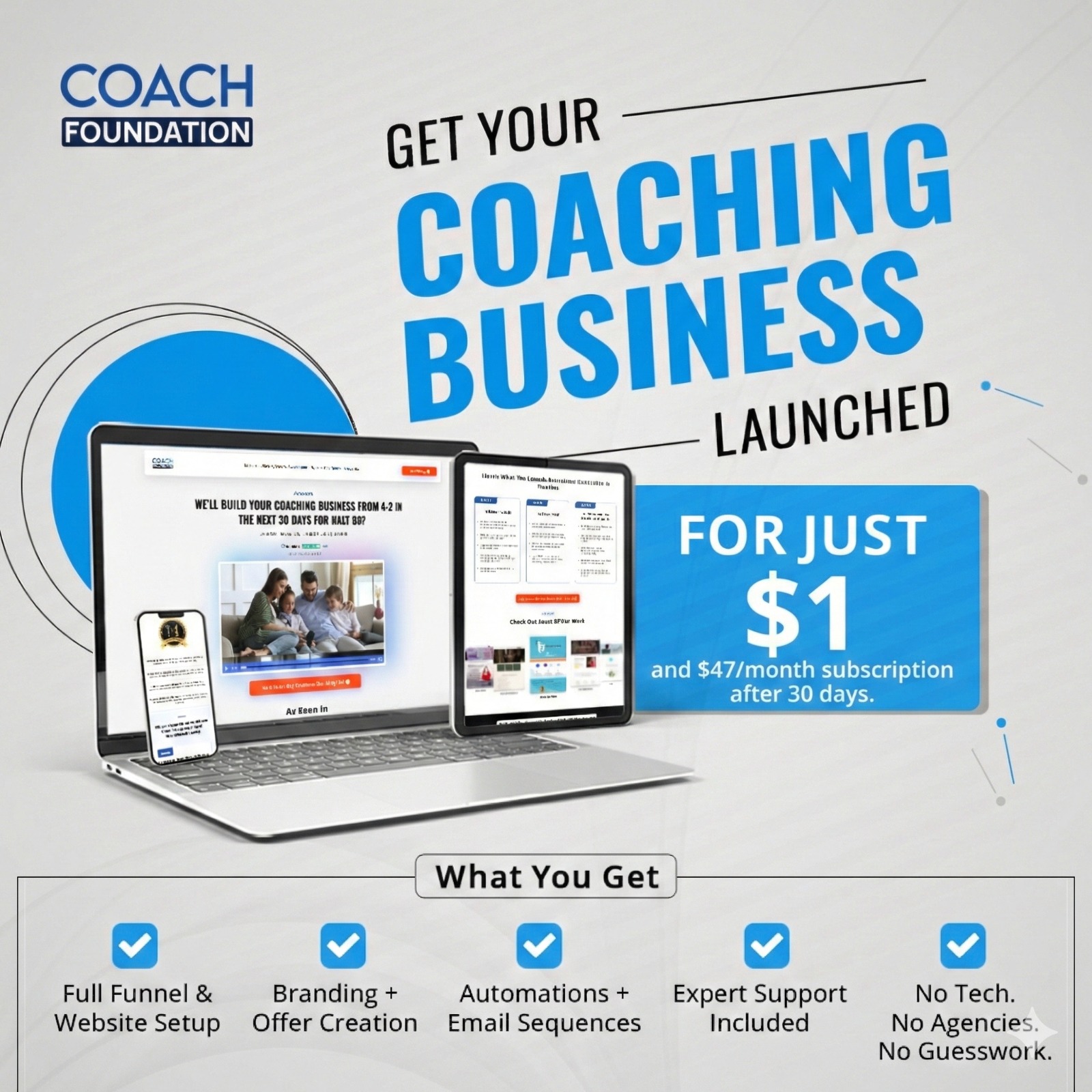 Coach Foundation Facebook ad: One of the Crazy Deals