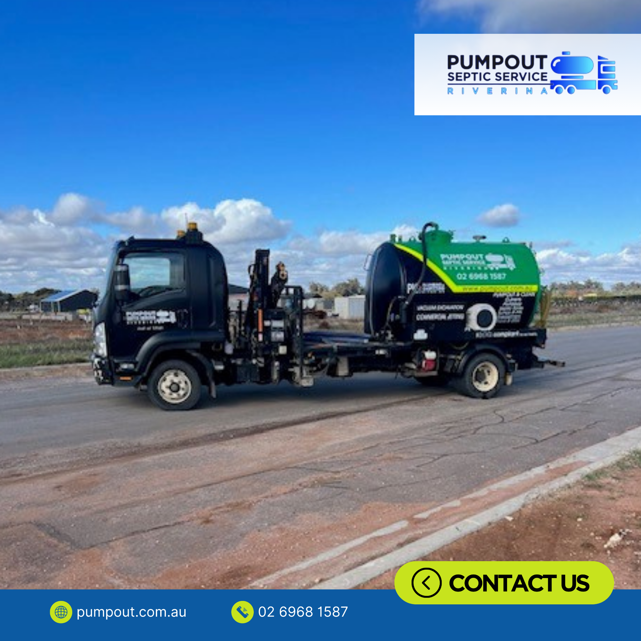 Pumpout Septic Service Riverina Facebook ad