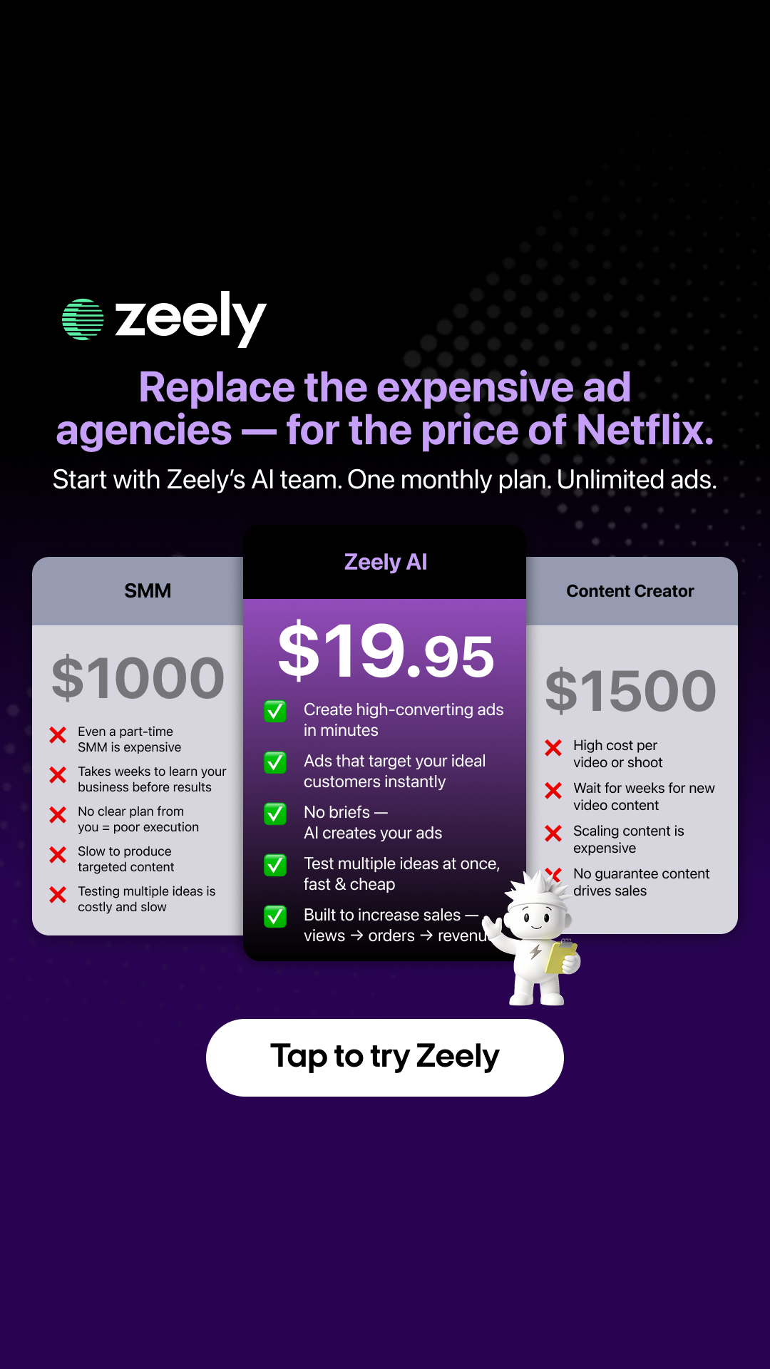 Zeely Facebook ad