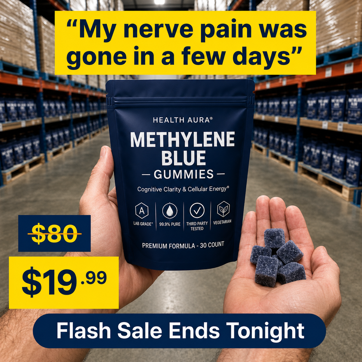 The Pain-Free Aging Report Facebook ad