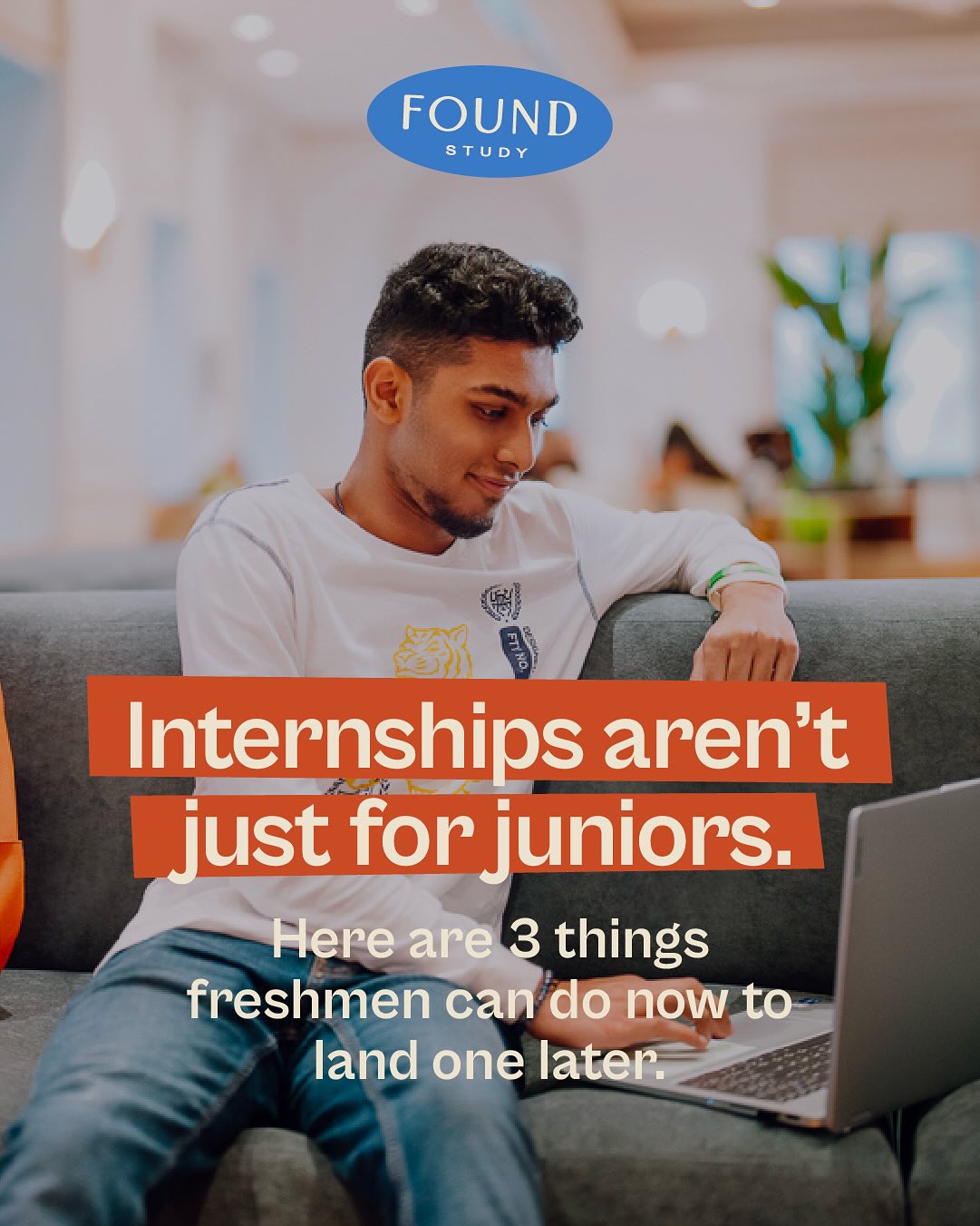 FOUND Study Facebook ad: Internships don’t just happen.