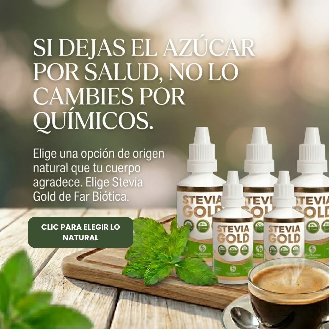 Far Biótica Facebook ad: No cambies azúcar por químicos.