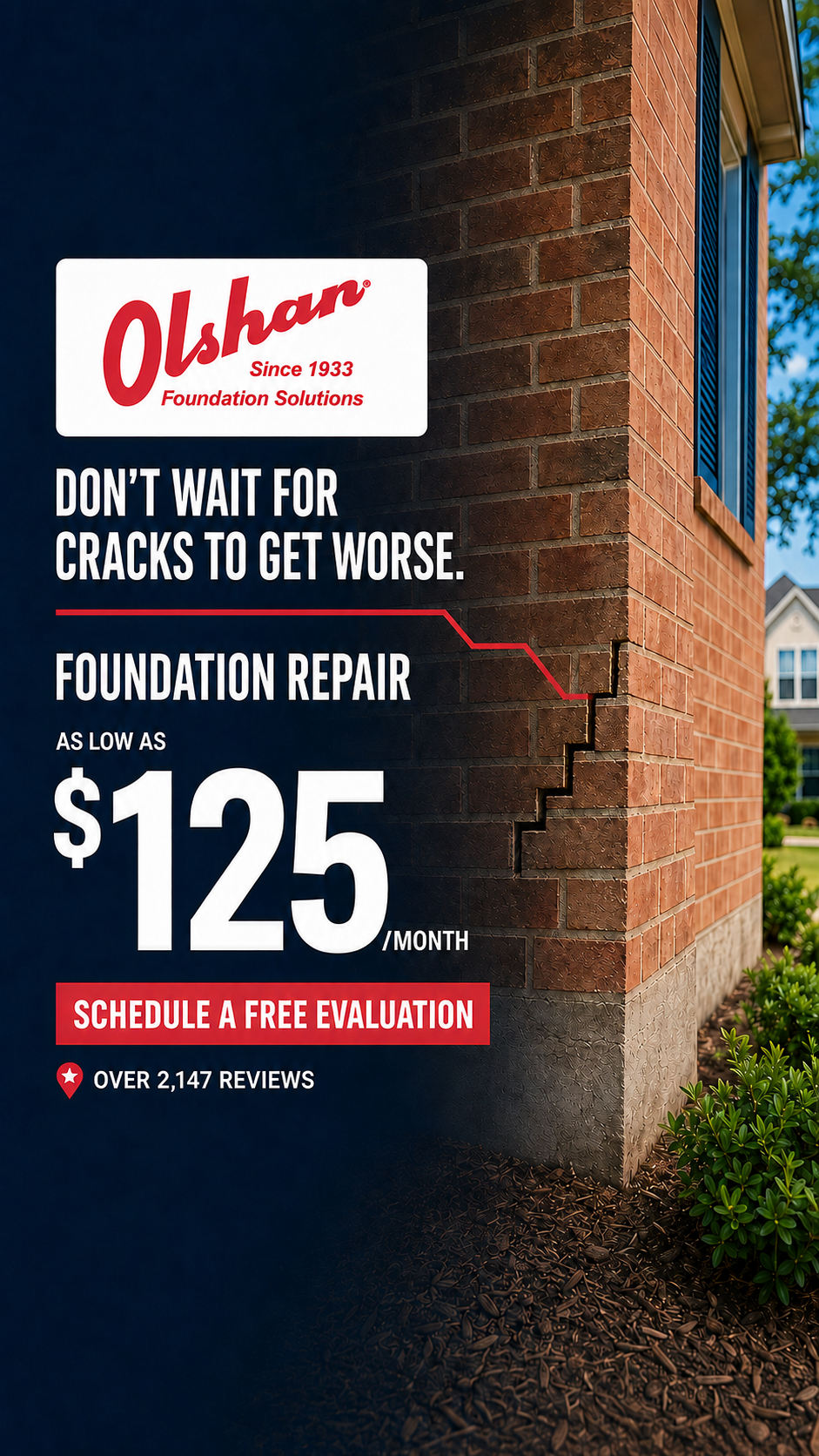 Olshan Foundation Repair Facebook ad