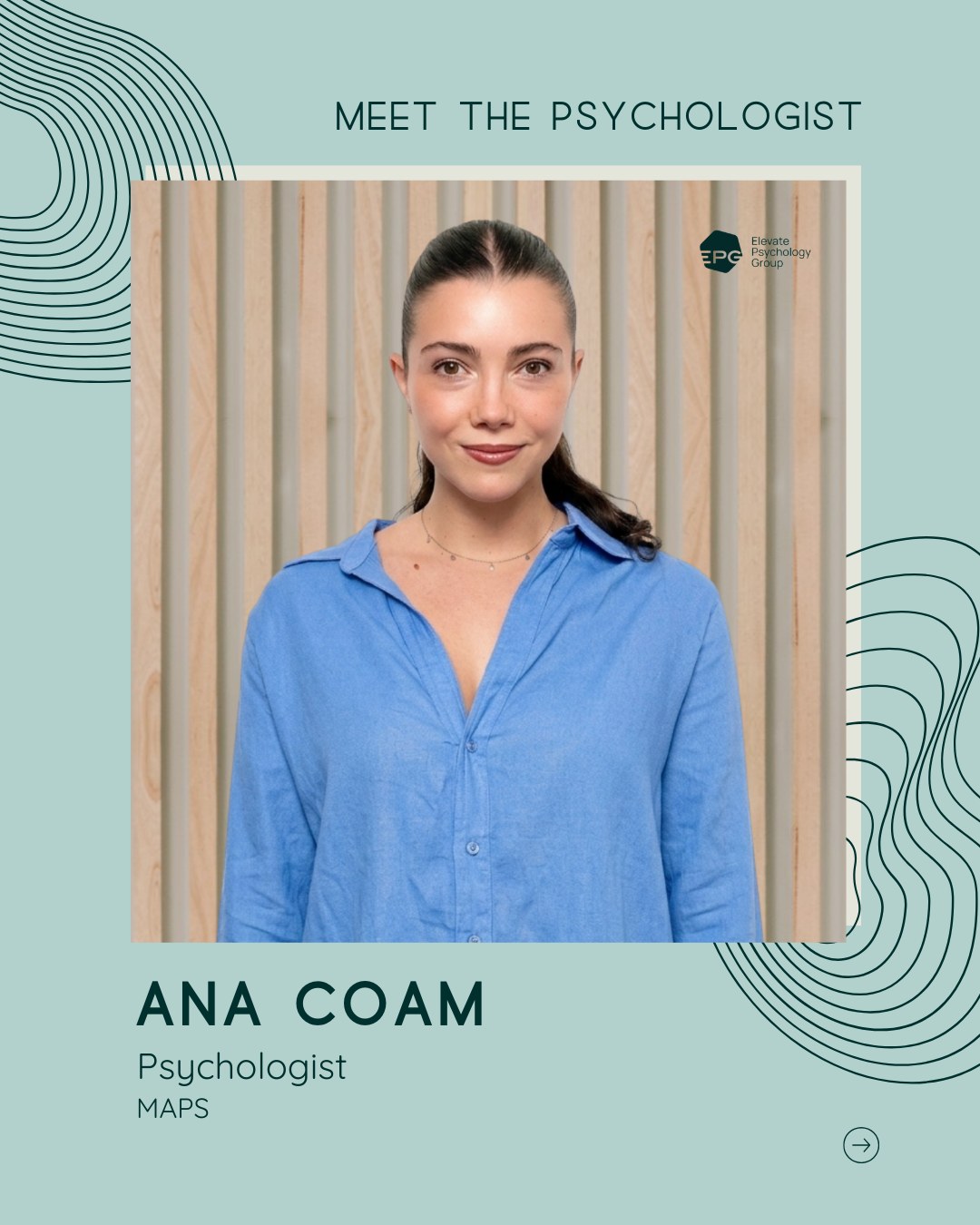Elevate Psychology Group Facebook ad: Ana Coam provides compassionate, evidence-based…