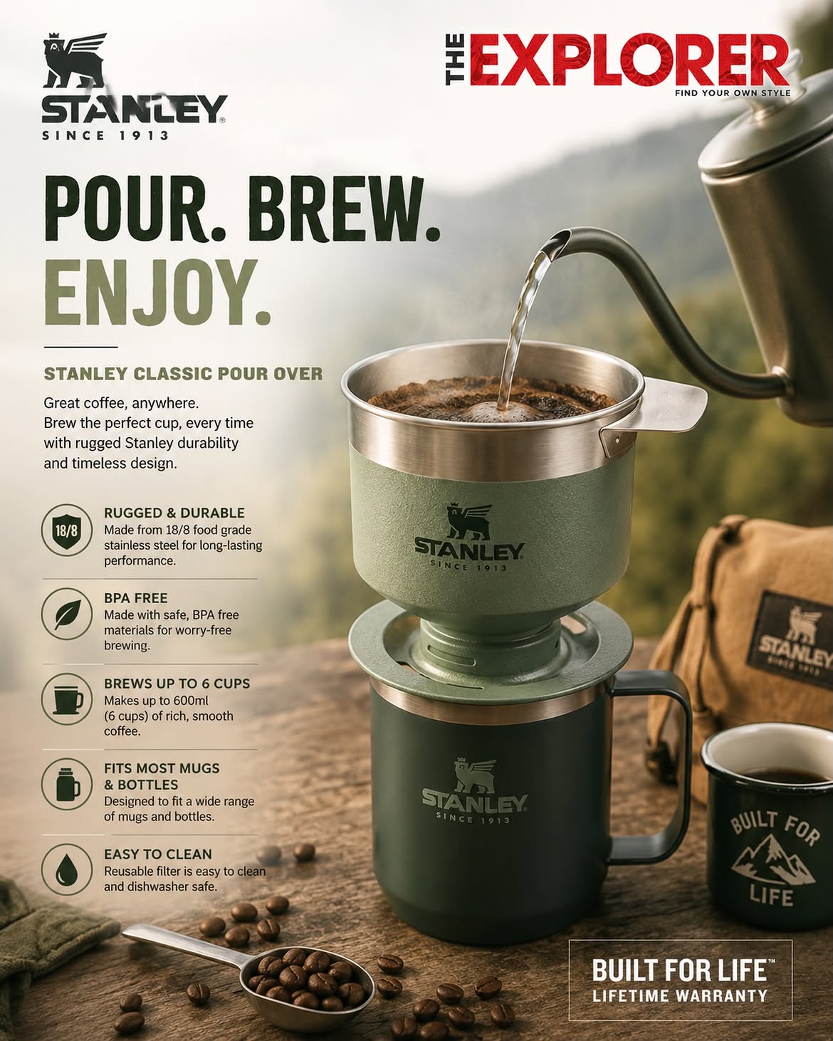 TheExplorerpk Facebook ad: Brew Better With Stanley