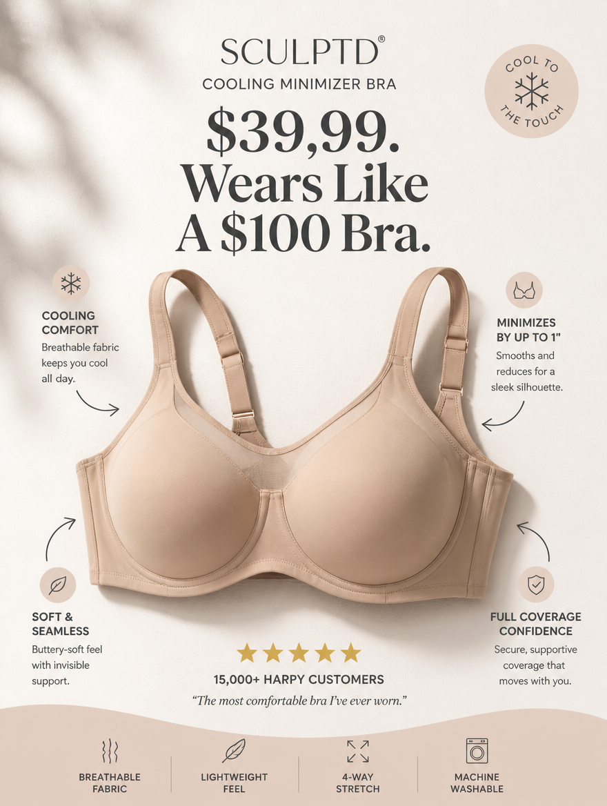 Sculptd Clothing Facebook ad: SCULPTD Minimizer Bra