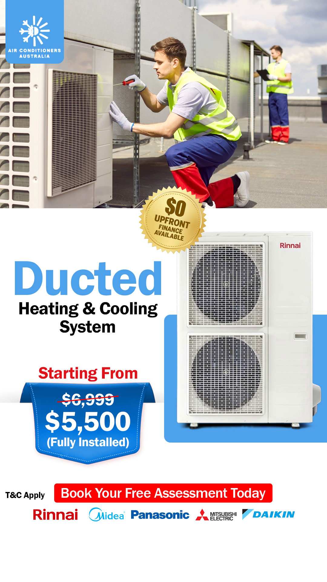 Air Conditioners Australia Facebook ad from Apr 30, 2026