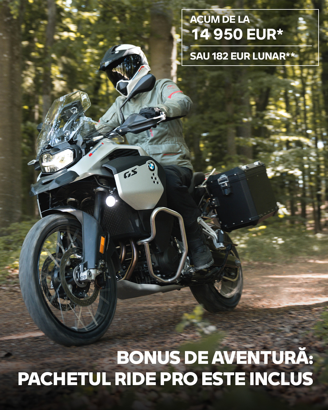 BMW Motorrad Romania Facebook ad from May 13, 2026