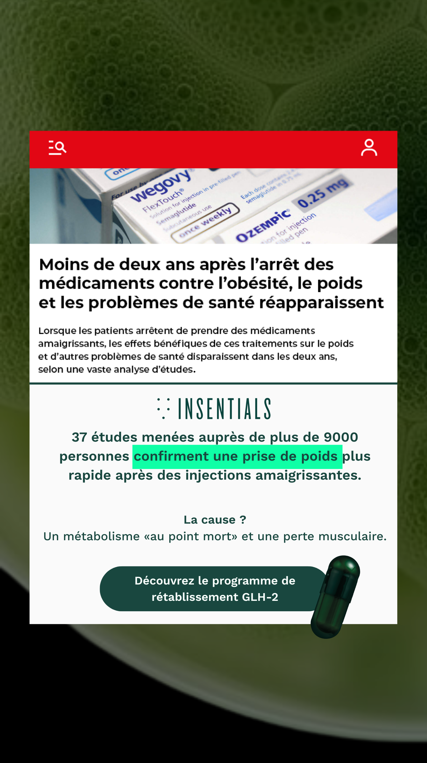 Insentials Facebook ad