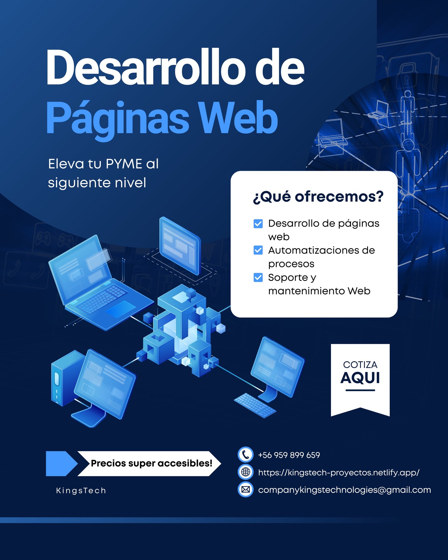 kingstech_service Facebook ad: Tu web no solo debe verse bien, debe…