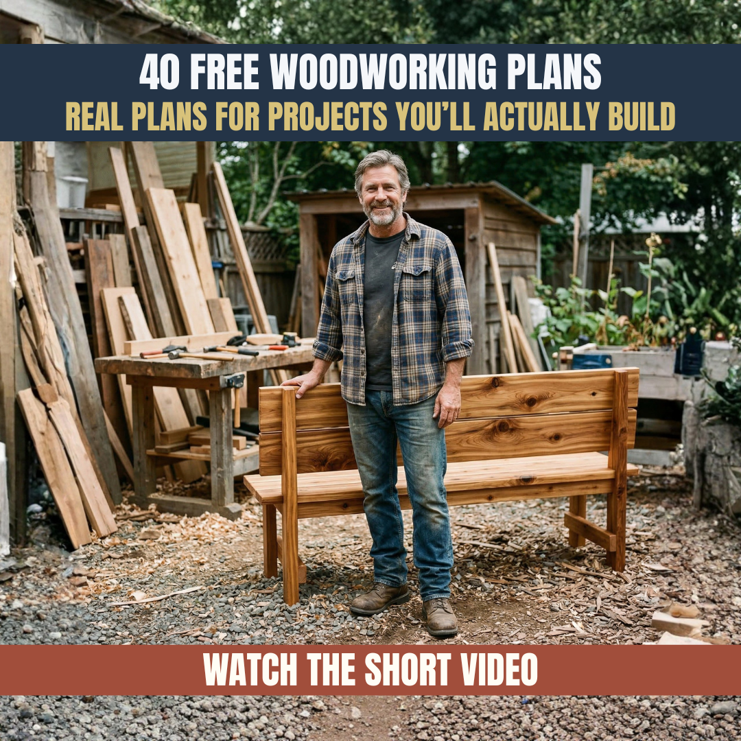Walt's Wood Shop Facebook ad: Real Plans For Projects You’ll Actually Build