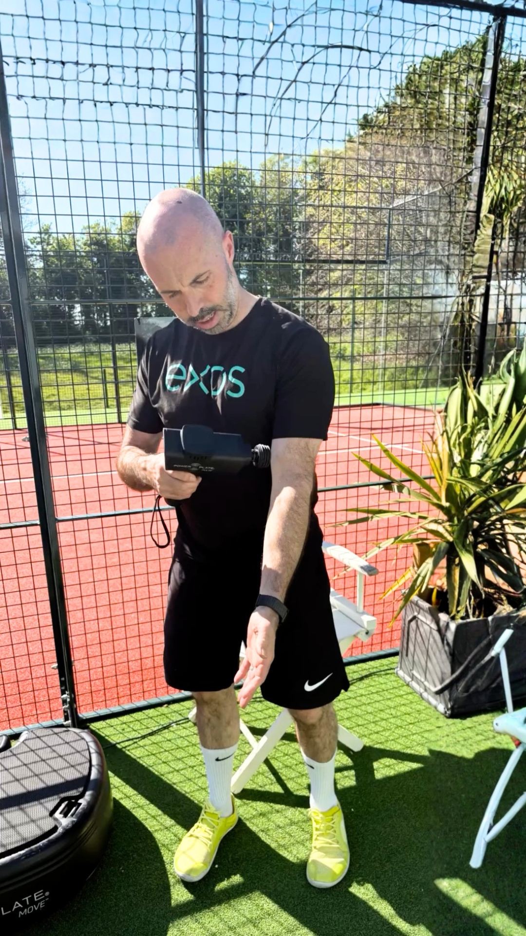 Power Plate Beauty & Wellness Facebook ad: Padel demands more than just skill.
