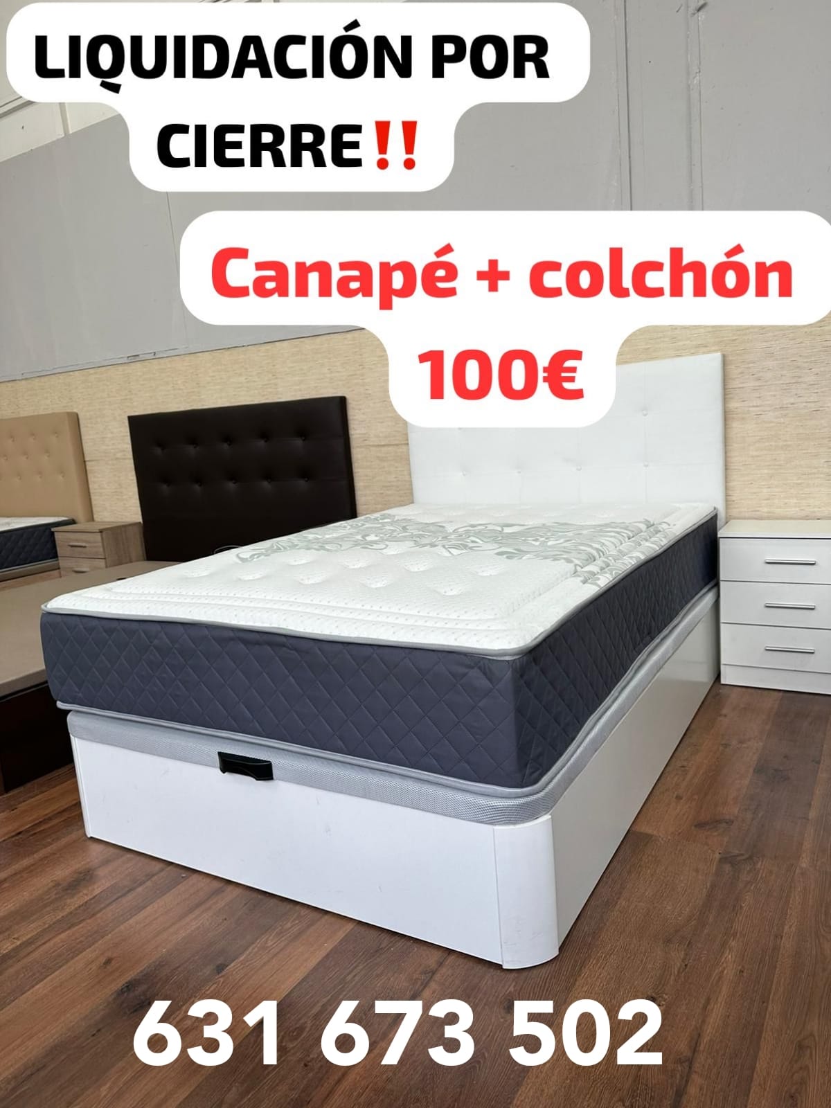 Canapés y colchones baratos Facebook ad: OFERTA! PACK CANAPES Y COLCHÓNES TODAS LAS MEDIDAS NUEVOS…