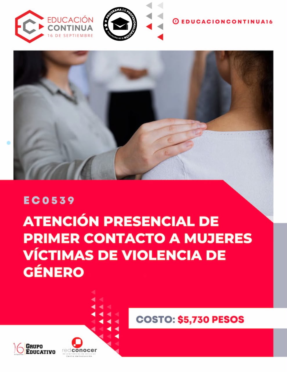 Grupo Educativo 16 de septiembre Facebook ad: Quiero inscribirme al curso