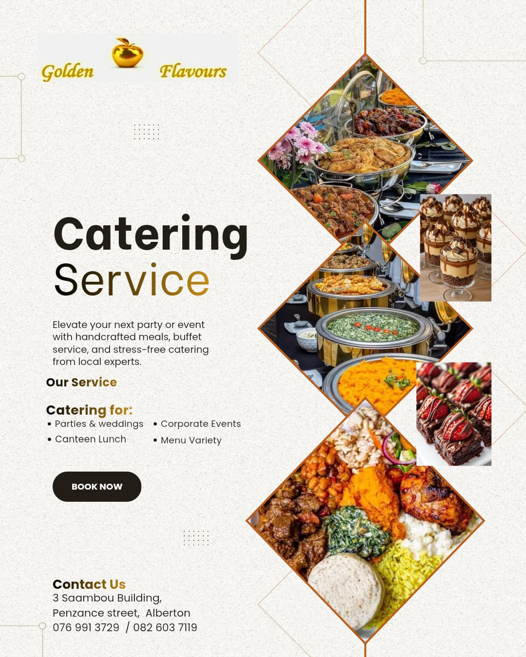 Mpho's Golden Flavours Facebook ad