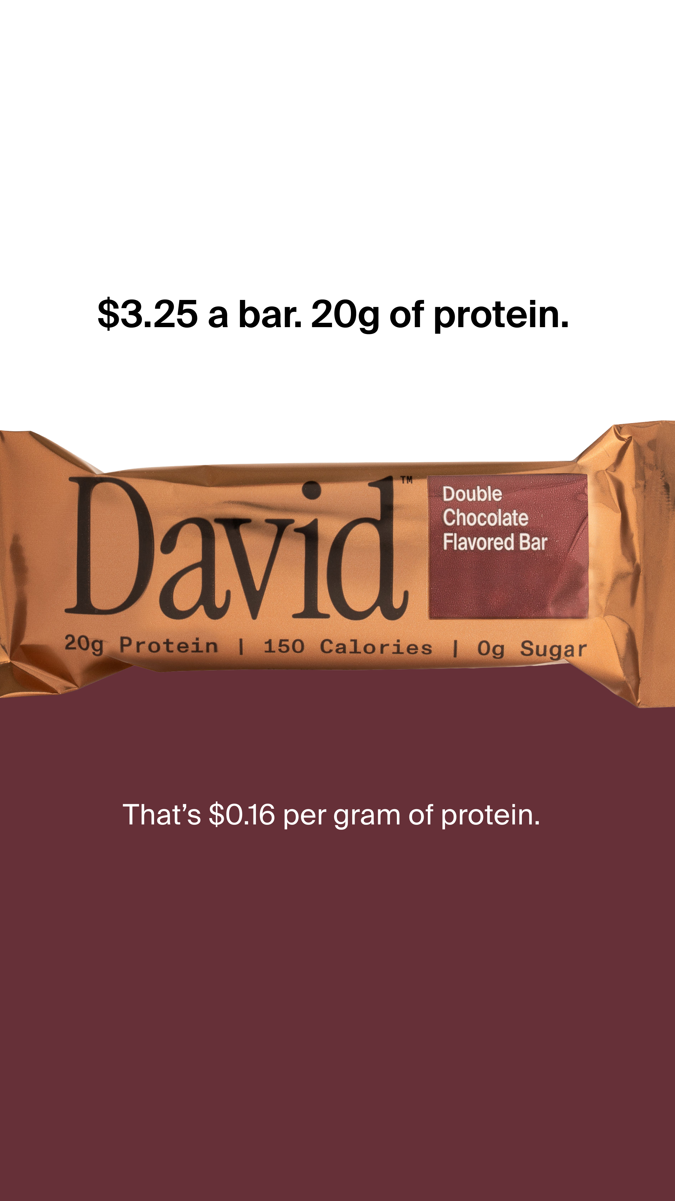 David Protein Facebook ad