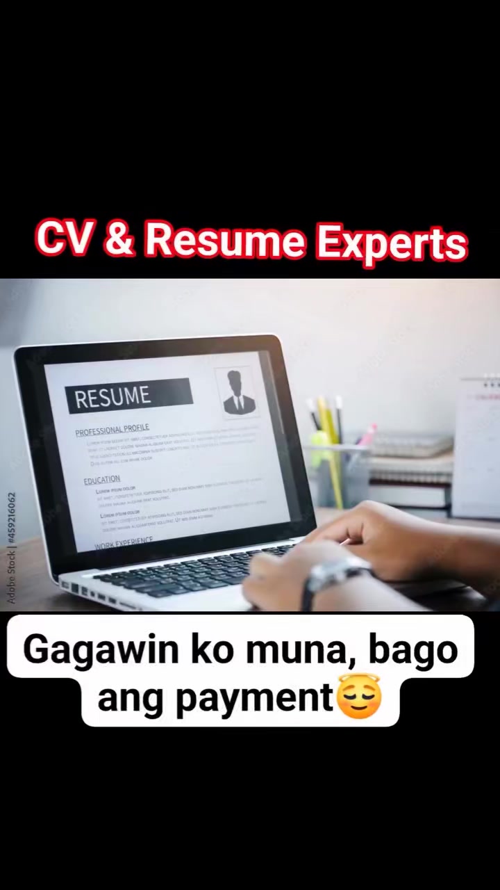 Resumé & CV Pinoy Experts Facebook ad: GAWA MUNA BAGO BAYAD!