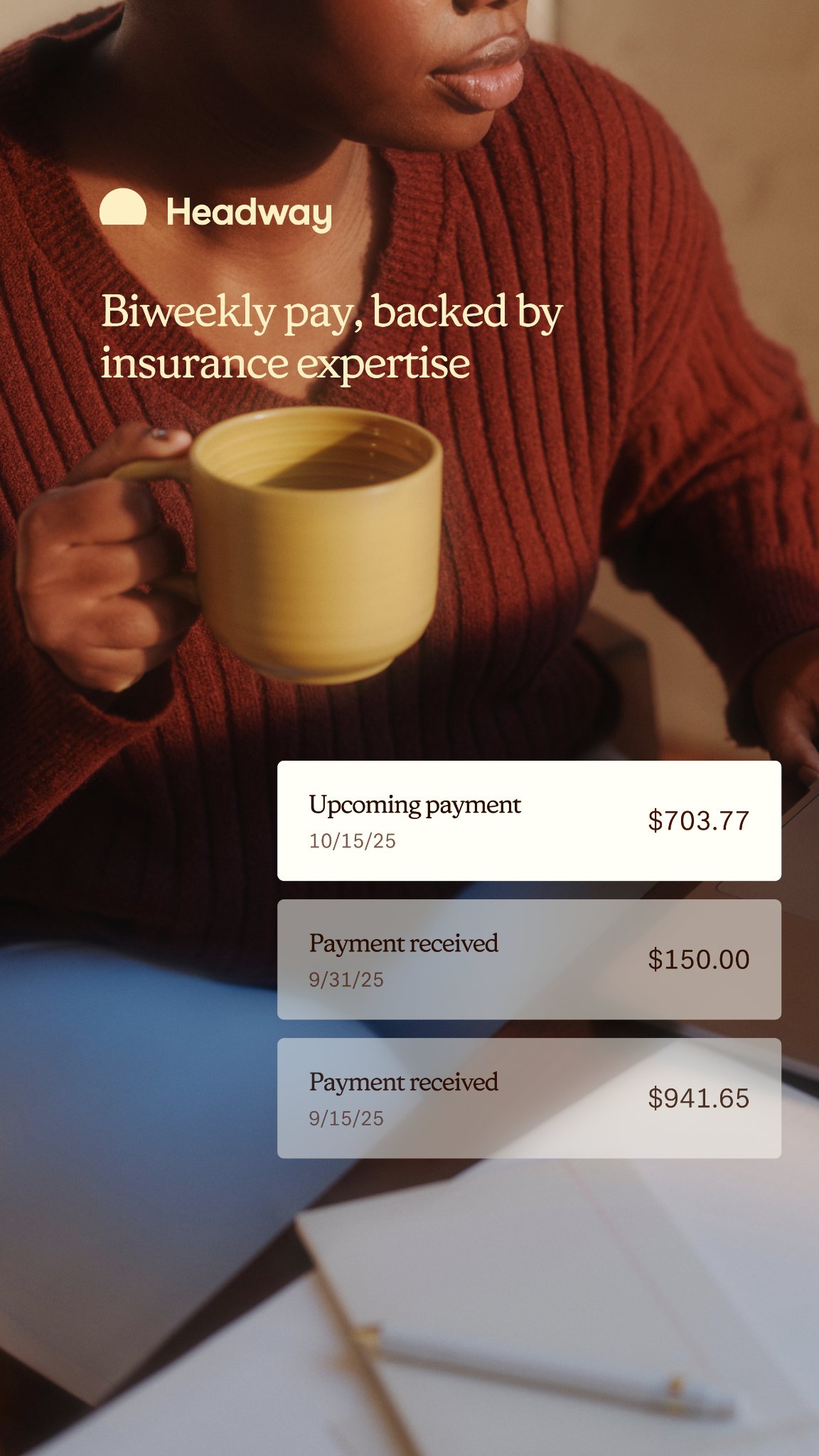 Headway Facebook ad