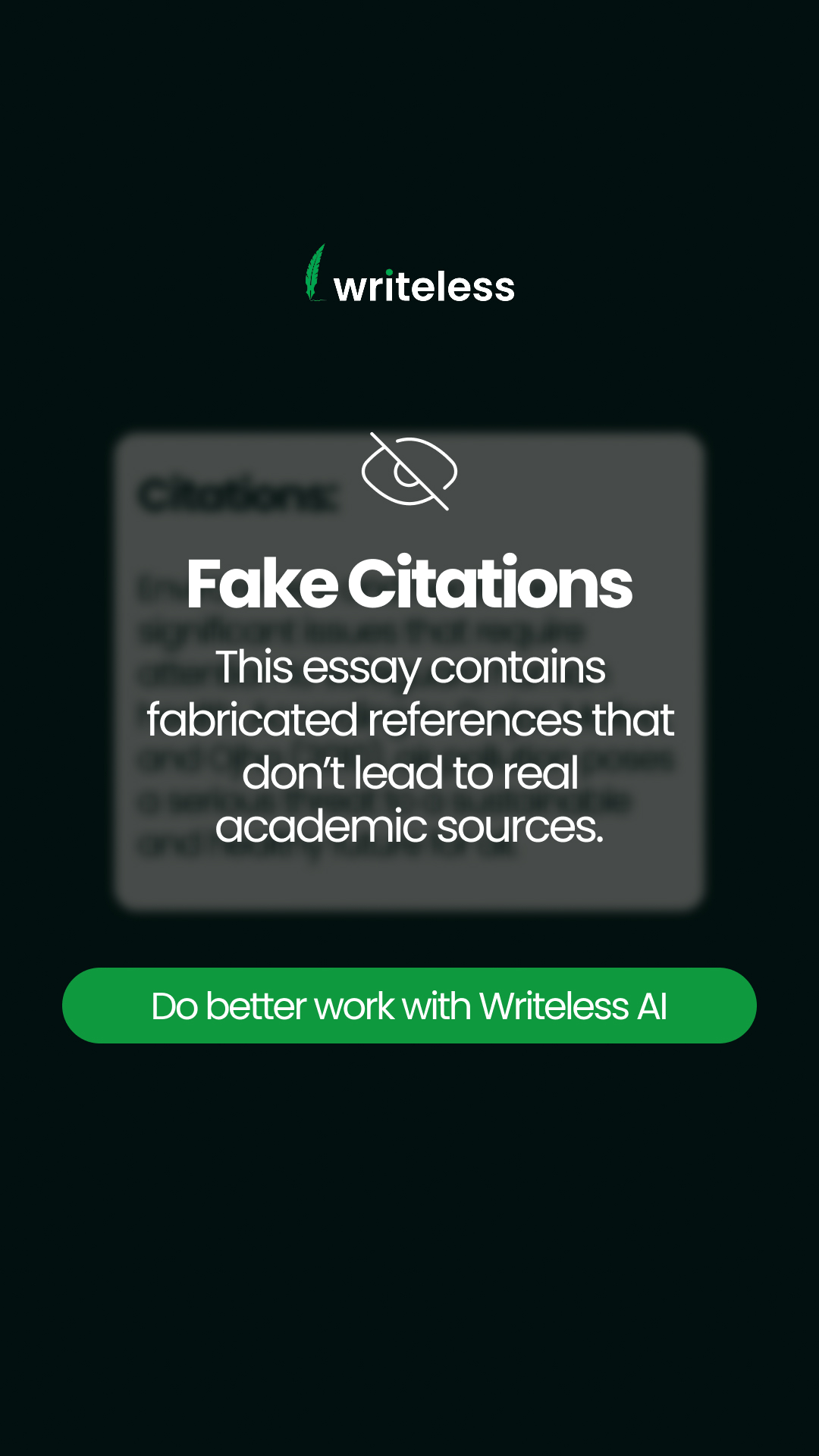 Writeless AI Facebook ad