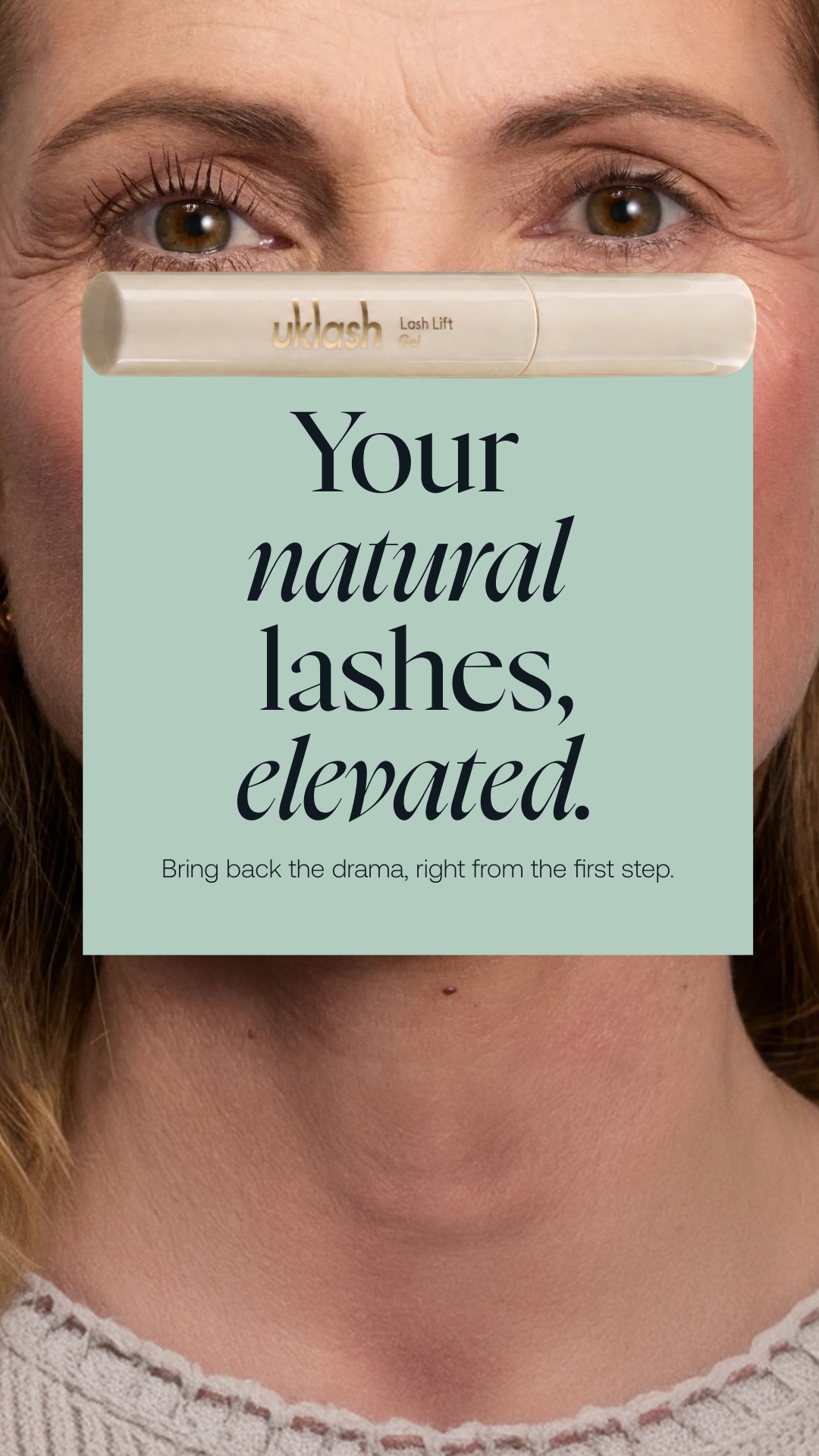 Uklash Facebook ad: NEW IN: Lash Lift Gel