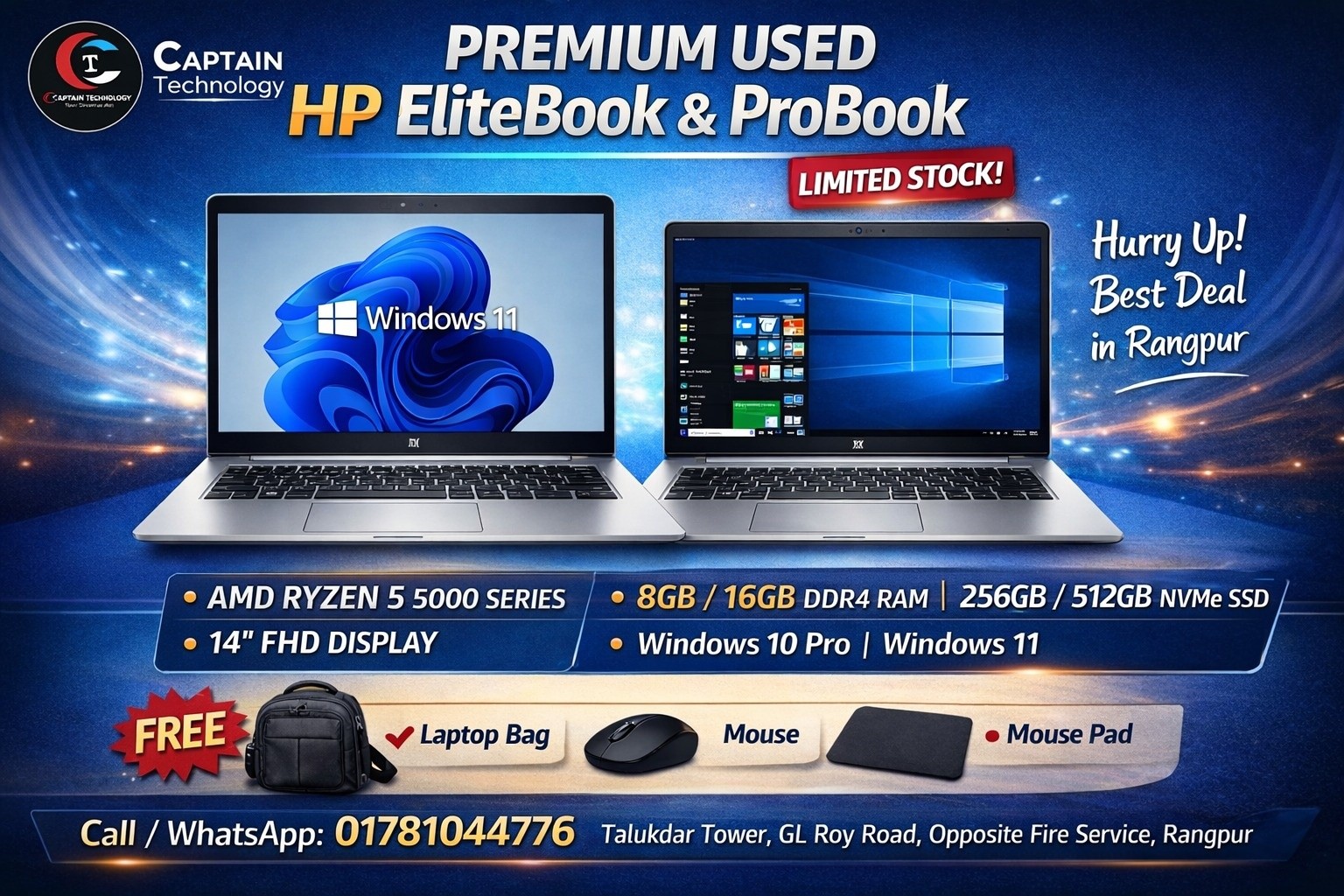 Captain Technology Facebook ad: 𝗣𝗿𝗲𝗺𝗶𝘂𝗺 𝗕𝘂𝘀𝗶𝗻𝗲𝘀𝘀 𝗟𝗮𝗽𝘁𝗼𝗽 𝗗𝗲𝗮𝗹